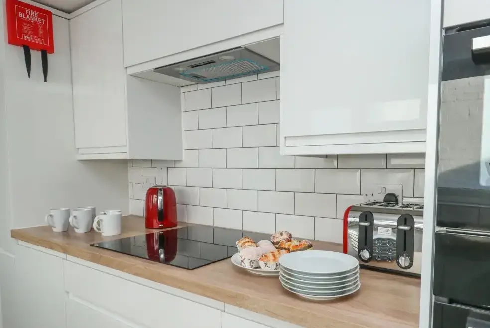 Well equipped kitchen at Picardy Cottage
