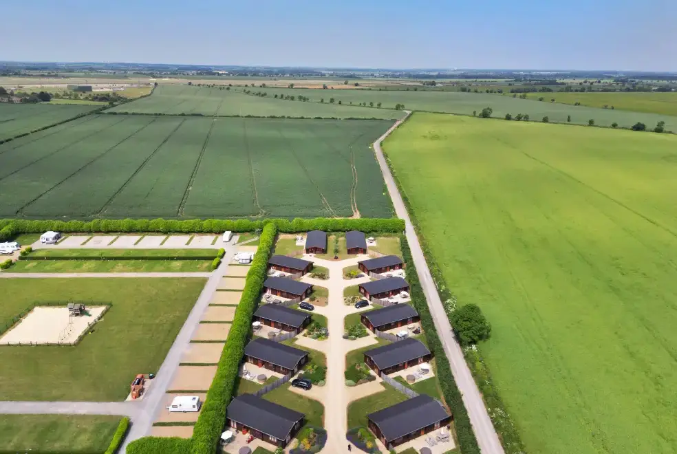 Countryside views at Pine Lodge