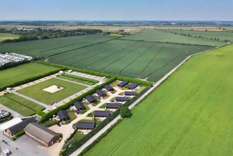 Countryside views at Pine Lodge