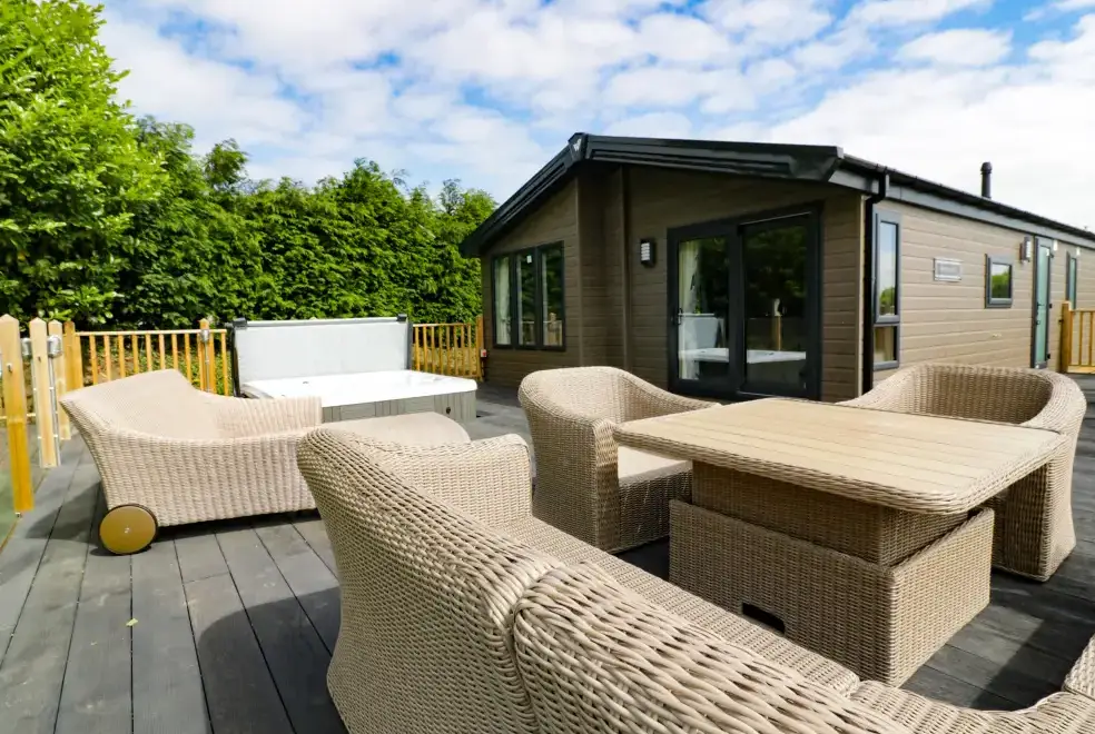 Decked area at Pinehurst Lodge