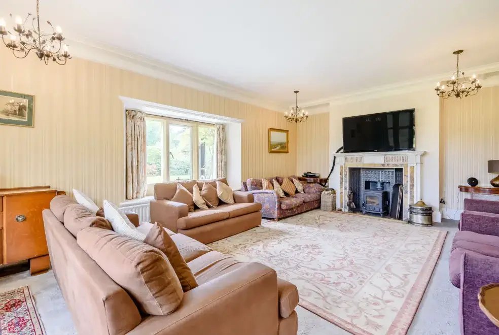 Lounge at Plas Gwynfryn