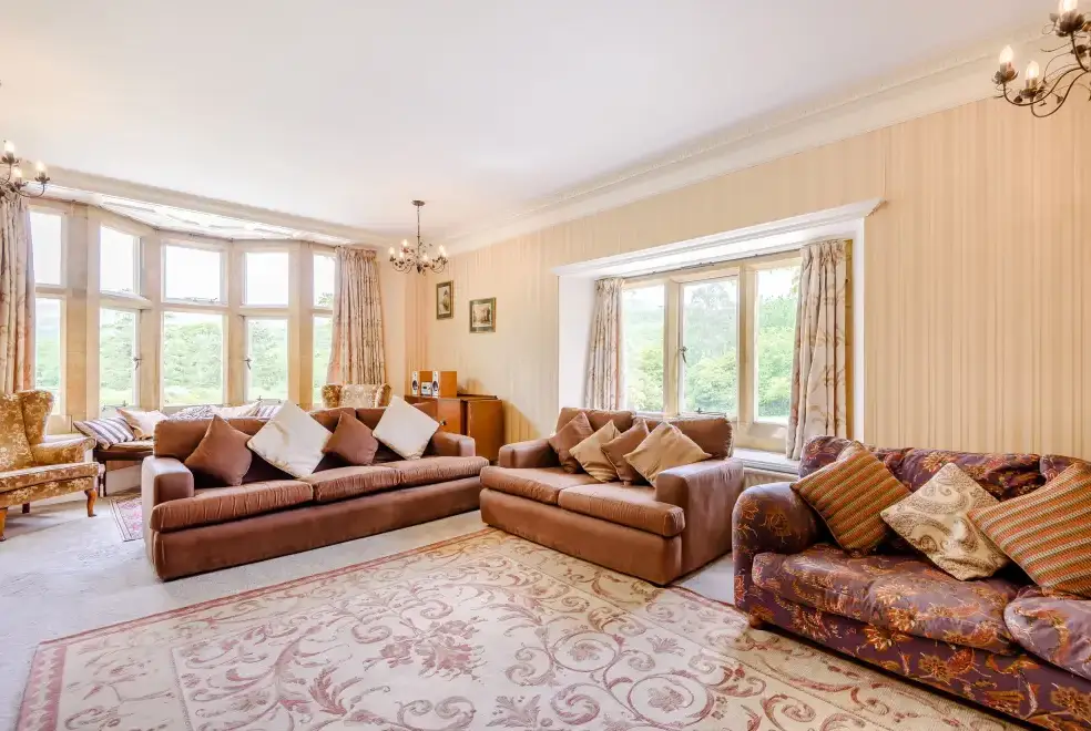 Lounge at Plas Gwynfryn