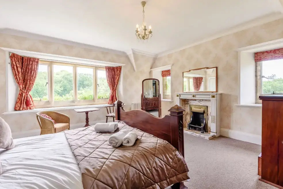 Bedroom at Plas Gwynfryn