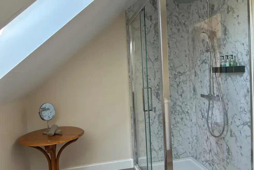 Shower room at Poachers Barn