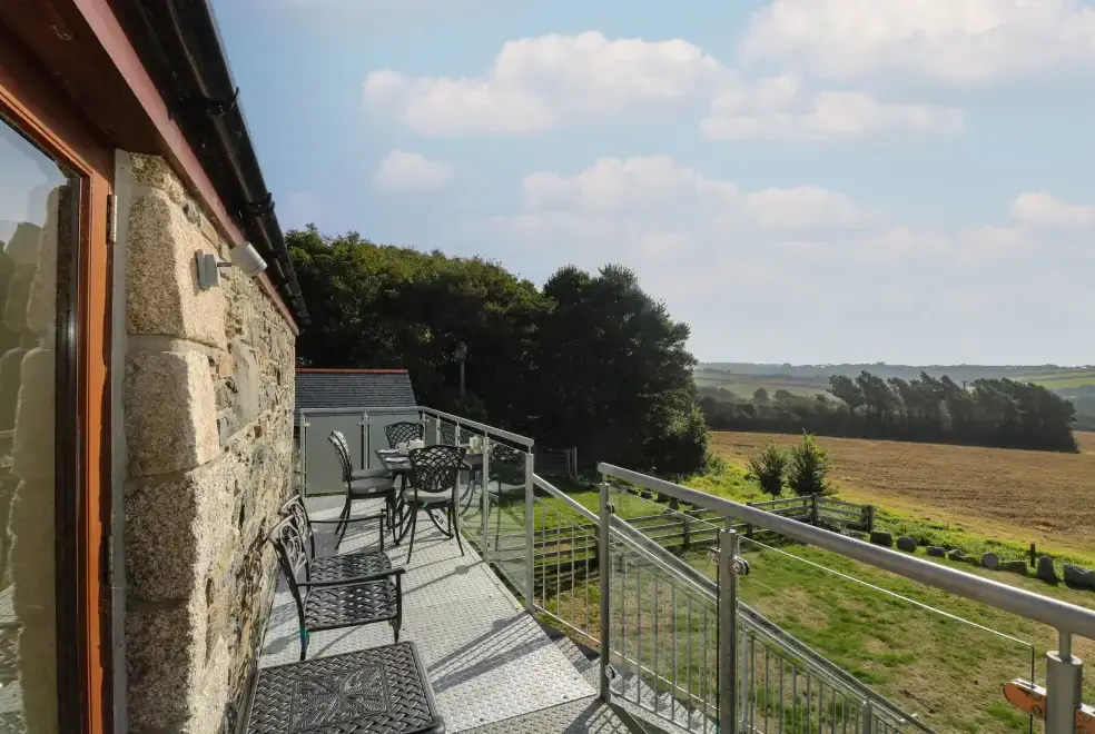 Decked area at Pol Glas Hall
