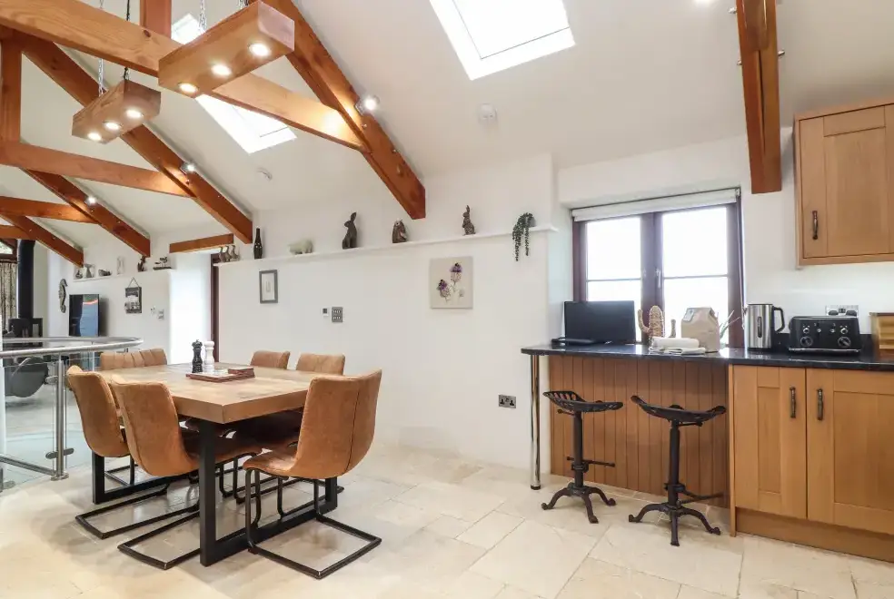 Kitchen/diner at Pol Glas Hall