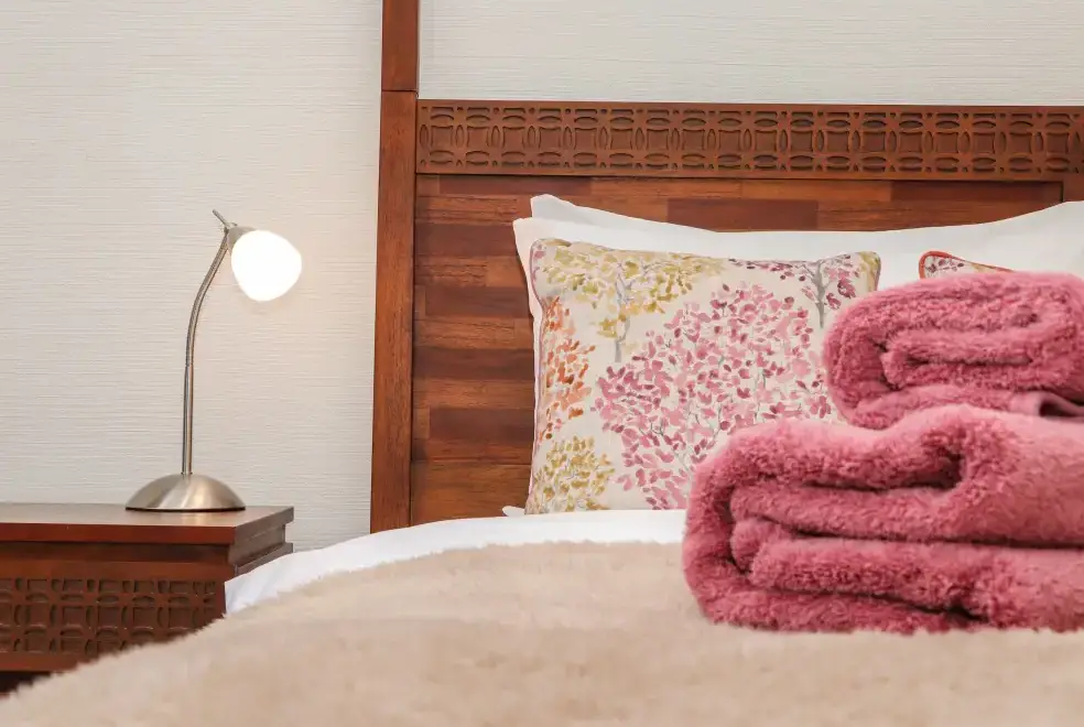 Bedroom at Pol Glas Hall