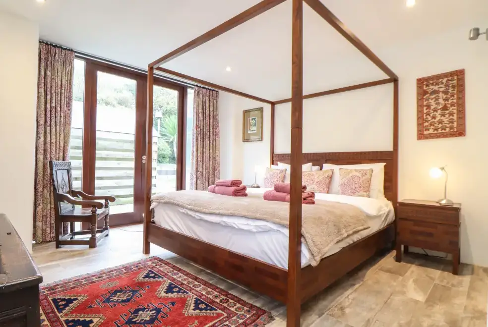 Bedroom at Pol Glas Hall