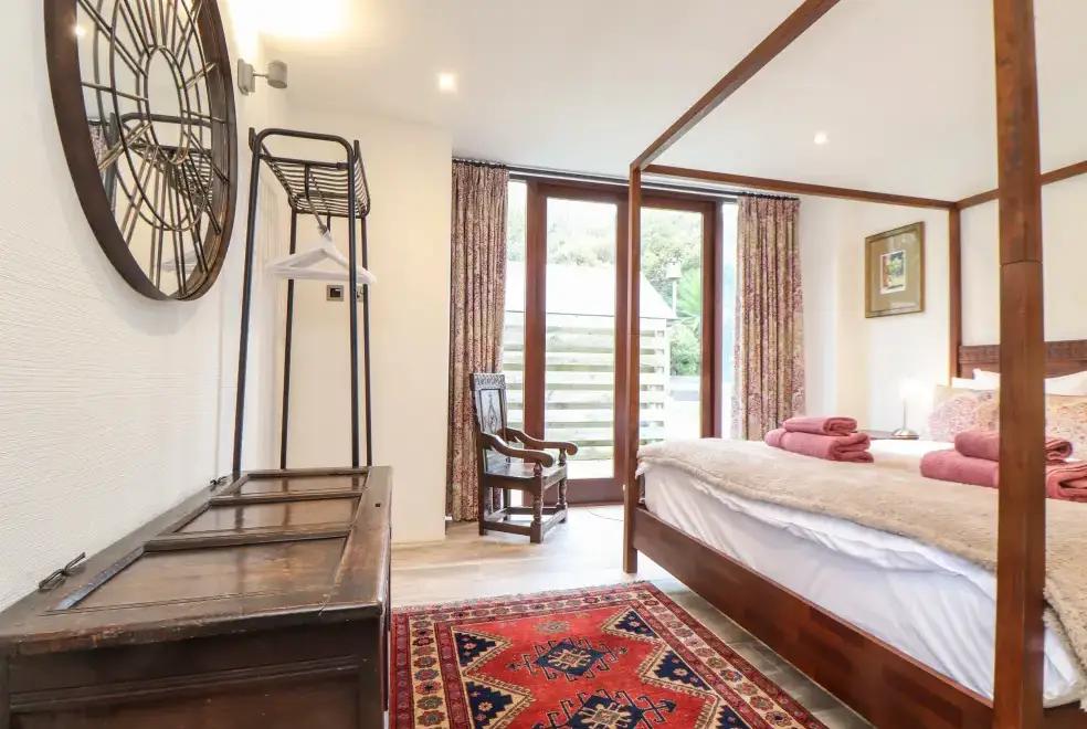 Bedroom at Pol Glas Hall