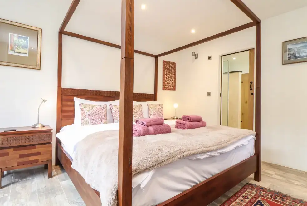 Bedroom at Pol Glas Hall