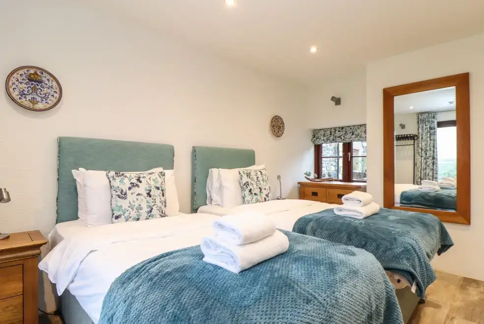 Bedroom at Pol Glas Hall