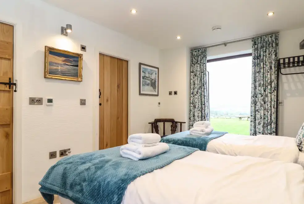 Bedroom at Pol Glas Hall