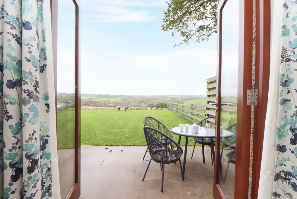 Countryside views at Pol Glas Hall