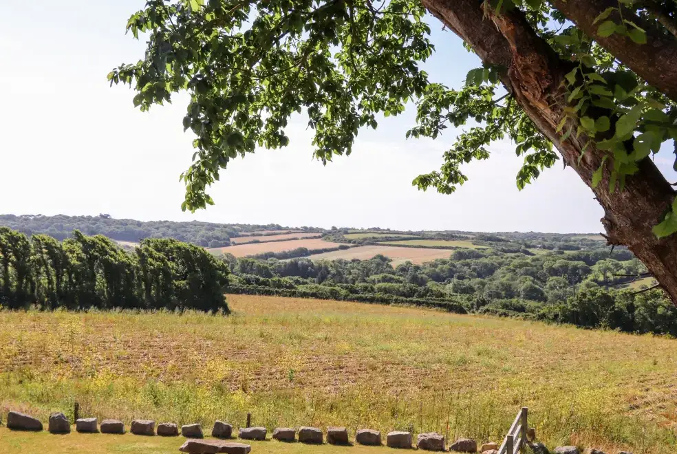 Countryside views at Polurrian House