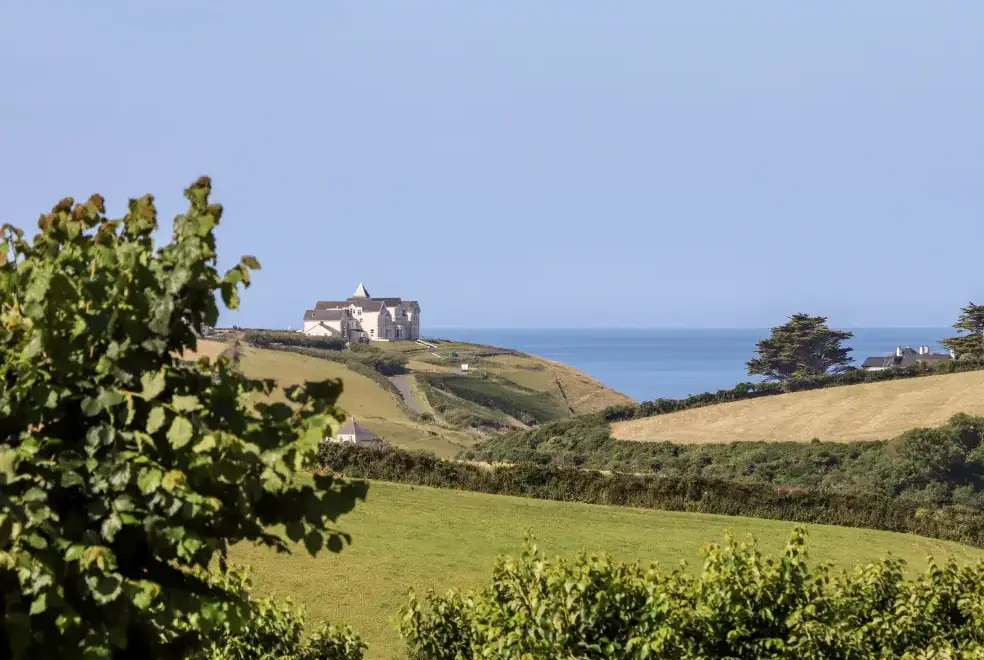Countryside views at Polurrian House