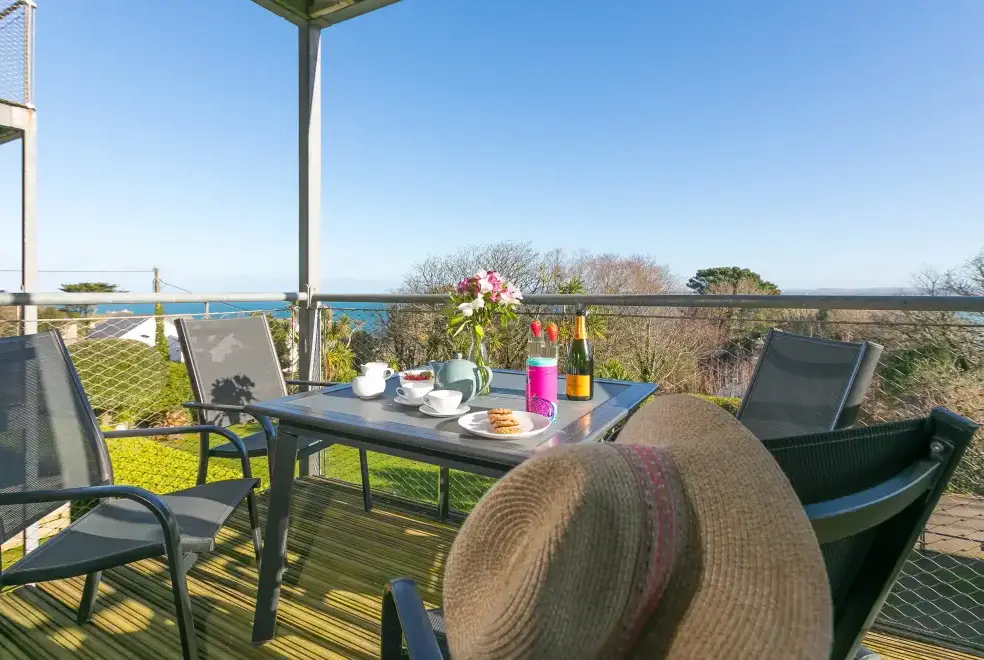 Decked area at Puffins