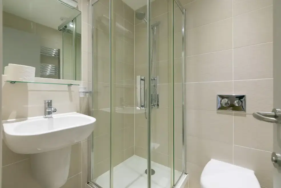 Shower room at Puffins