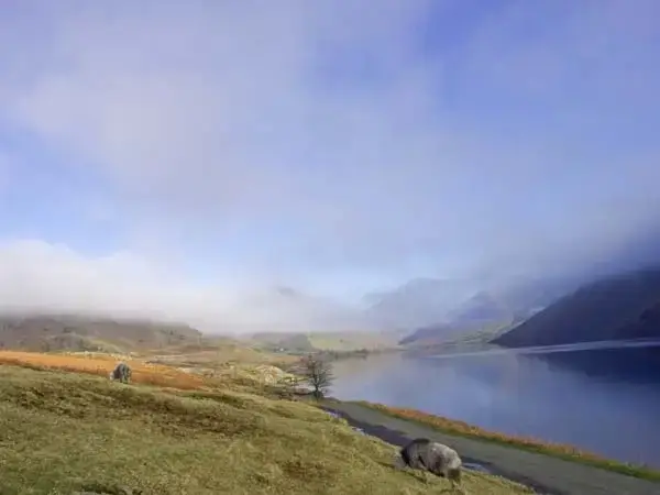 Lake view at Raceside Farmhouse, Lake District National Park, 