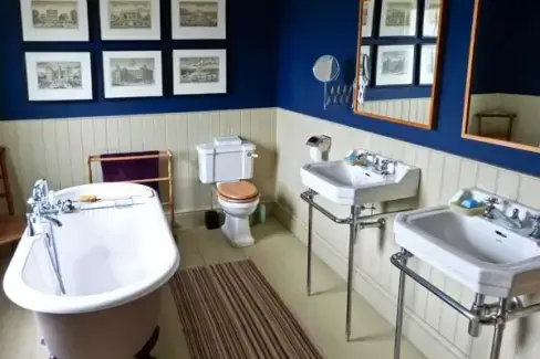 Family bathroom at Raceside Farmhouse, Lake District National Park, , Cumbria