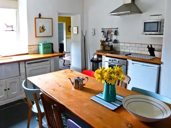 Kitchen/diner at Raceside Farmhouse, Lake District National Park, 