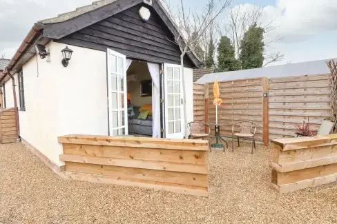 Red Brick Retreat, Suffolk, from the outside