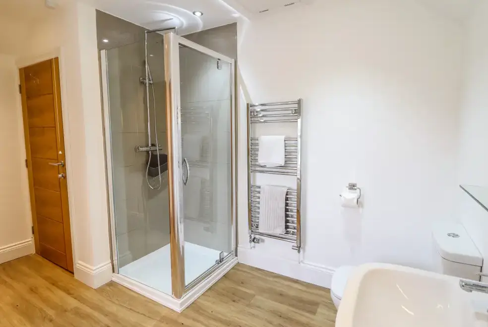 Shower room at Red House Farm