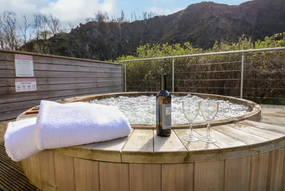 Private Hot Tub at Restharrow Lodge