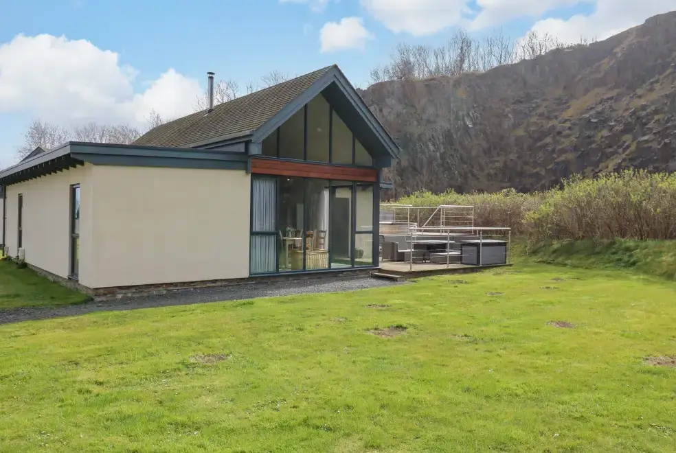 Restharrow Lodge, from the outside