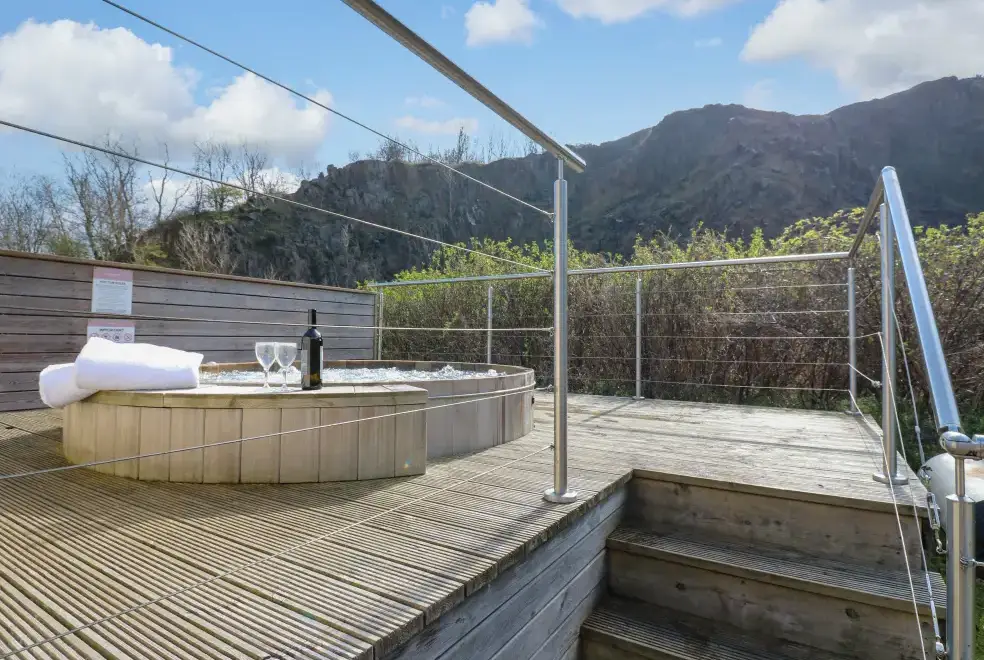 Private Hot Tub at Restharrow Lodge