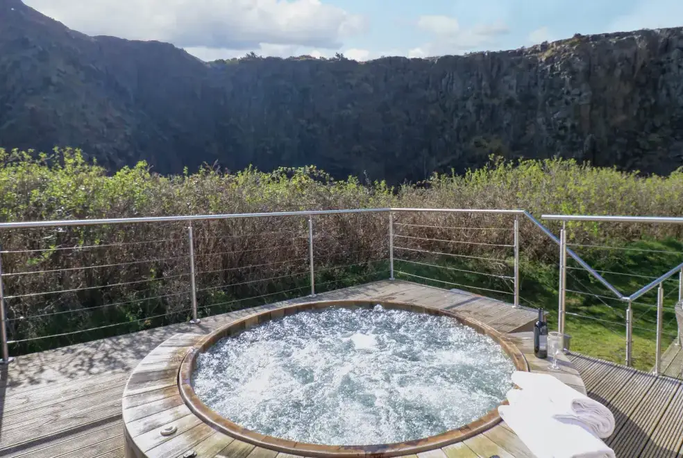 Private Hot Tub at Restharrow Lodge