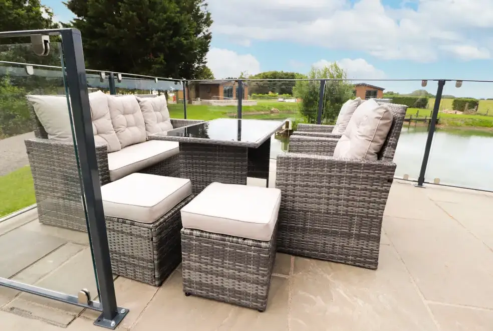 Decked area at Retreat By The Bowers