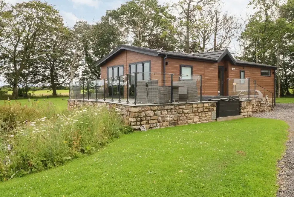 Decked area at Retreat By The Bowers