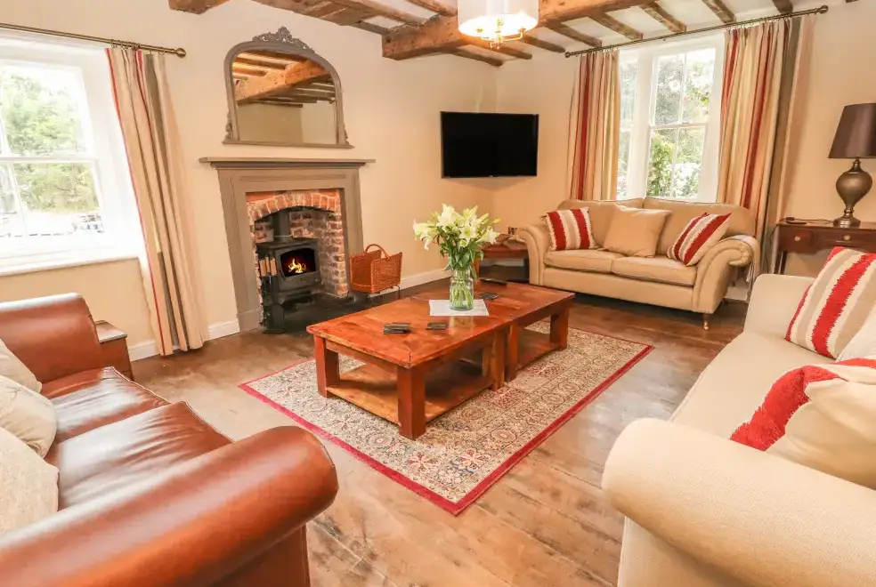 Lounge at Rhandregynwen Hall