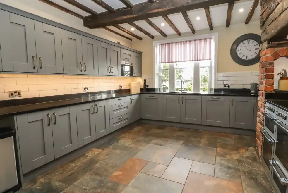Farmhouse style kitchen at Rhandregynwen Hall