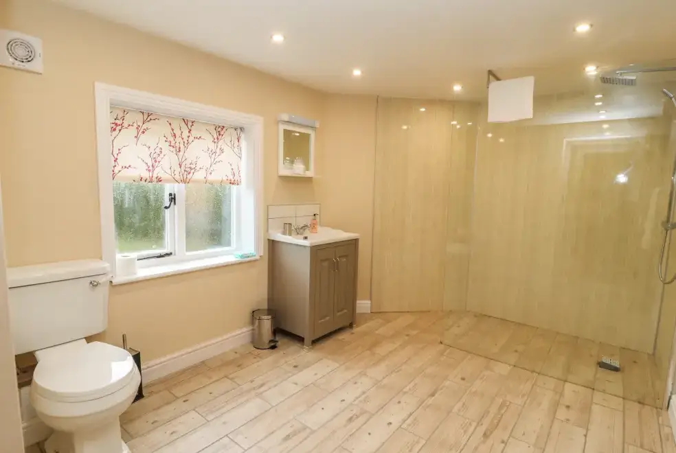 Shower room at Rhandregynwen Hall