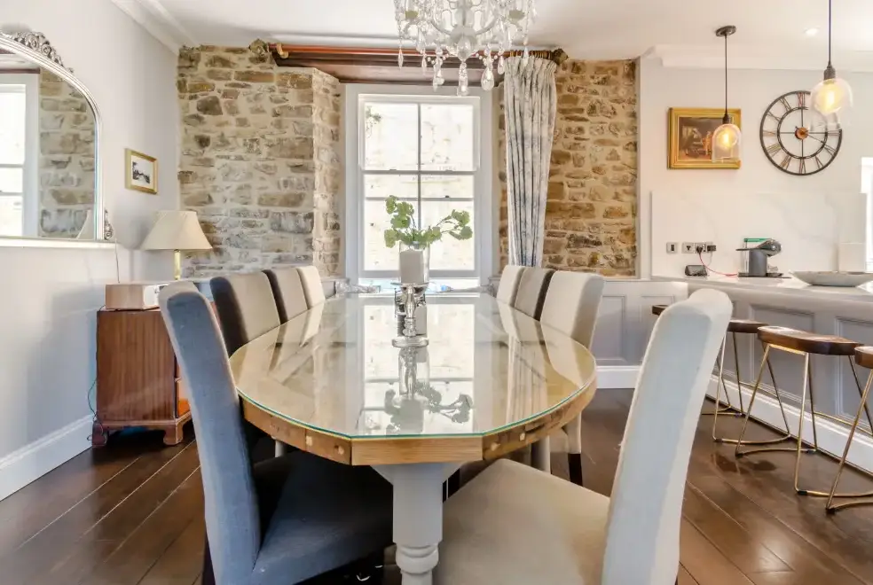 Dining room at Rhodewood Lodge