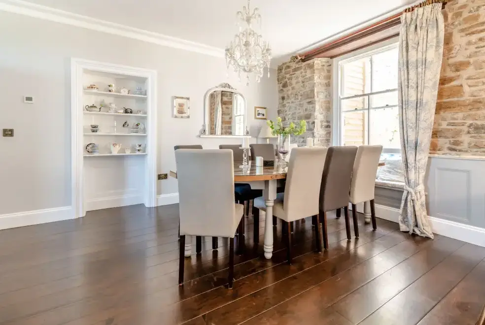 Dining room at Rhodewood Lodge