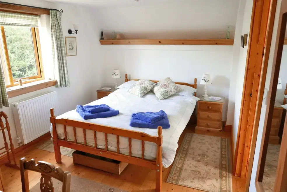 Ensuite bathroom at Rhydd Holiday Barn
