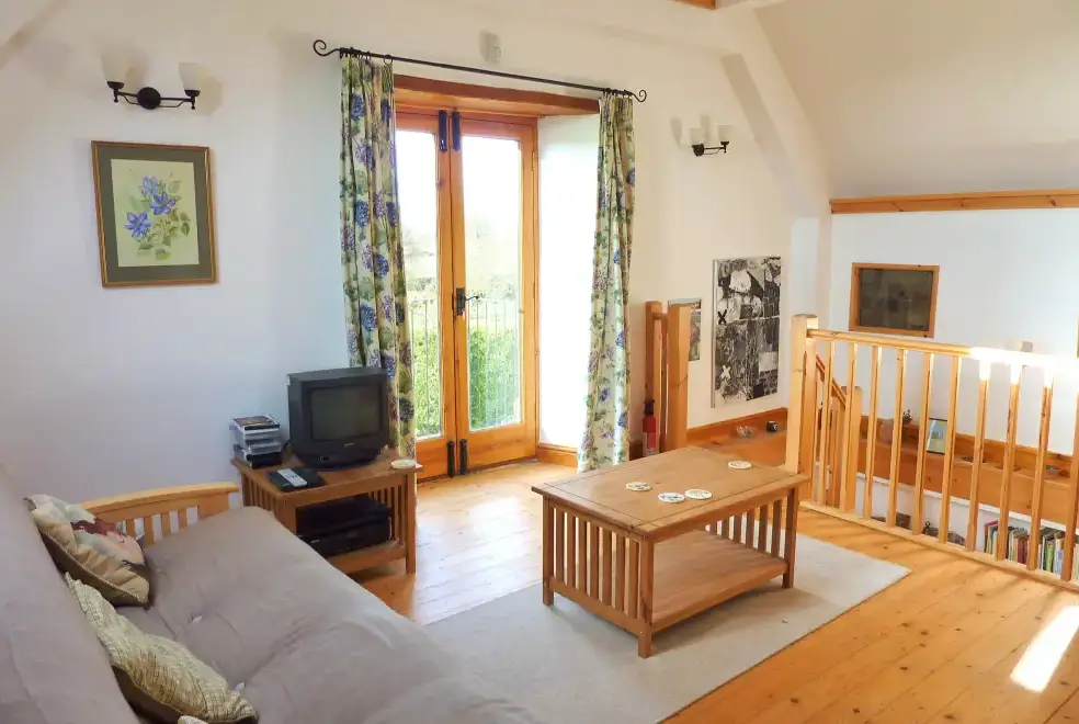 Lounge at Rhydd Holiday Barn