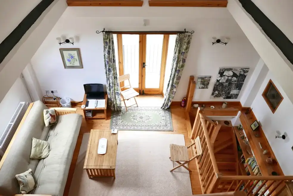 Lounge at Rhydd Holiday Barn