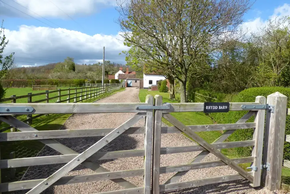 Garden at Rhydd Holiday Barn