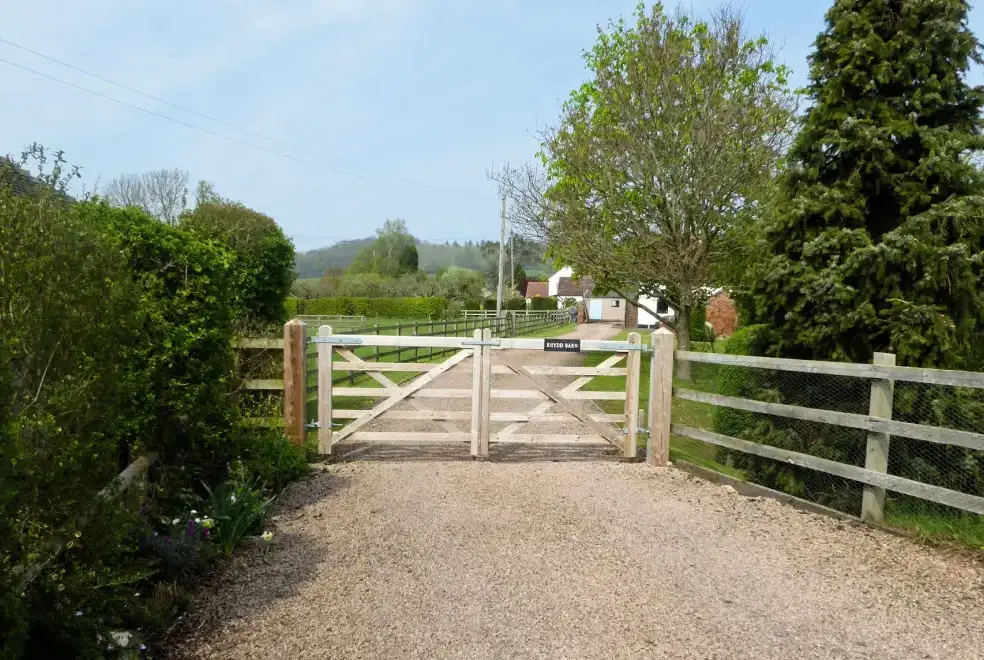 Countryside near Rhydd Holiday Barn