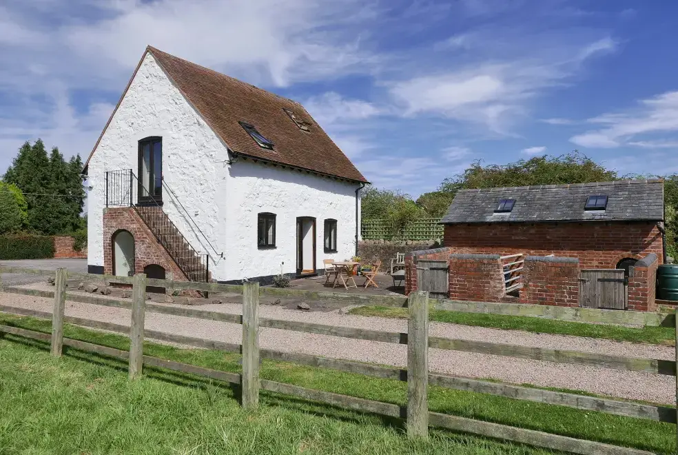 Rhydd Holiday Barn, from the outside
