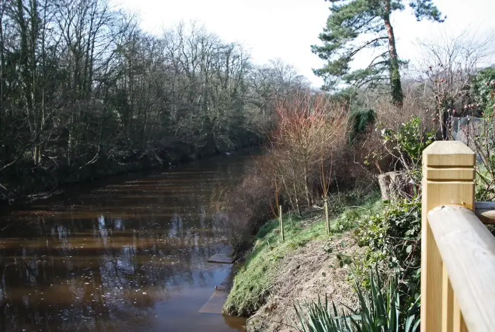 Countryside views at River Bank Cottage