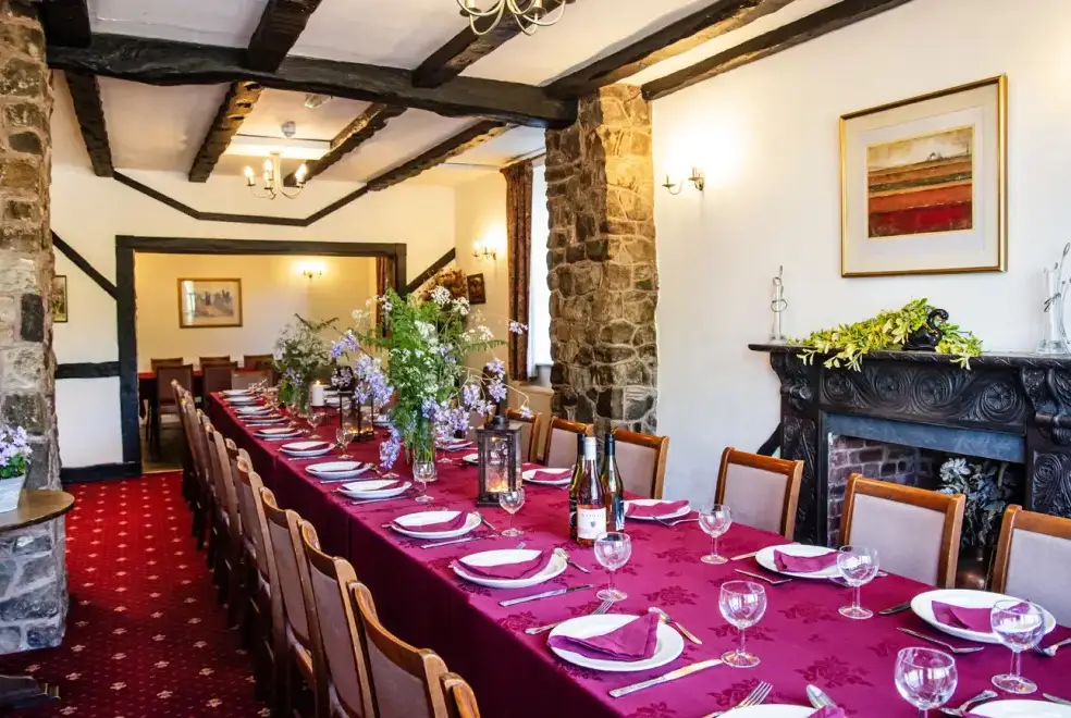 Dining room at River Wye Lodge