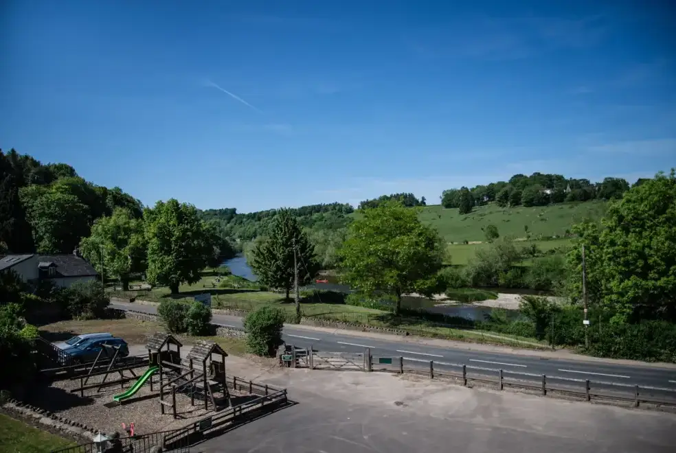 Countryside views at River Wye Lodge