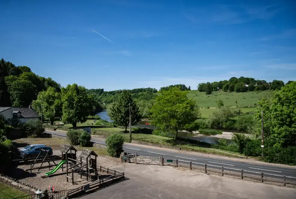 Countryside views at River Wye Lodge