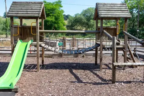 Children’s play area at River Wye Lodge, Gloucestershire