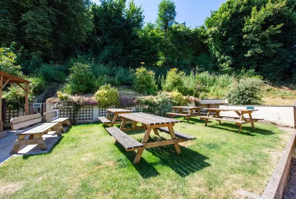 Garden furniture at River Wye Lodge
