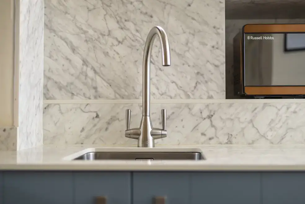 Well equipped kitchen at Roa Island House